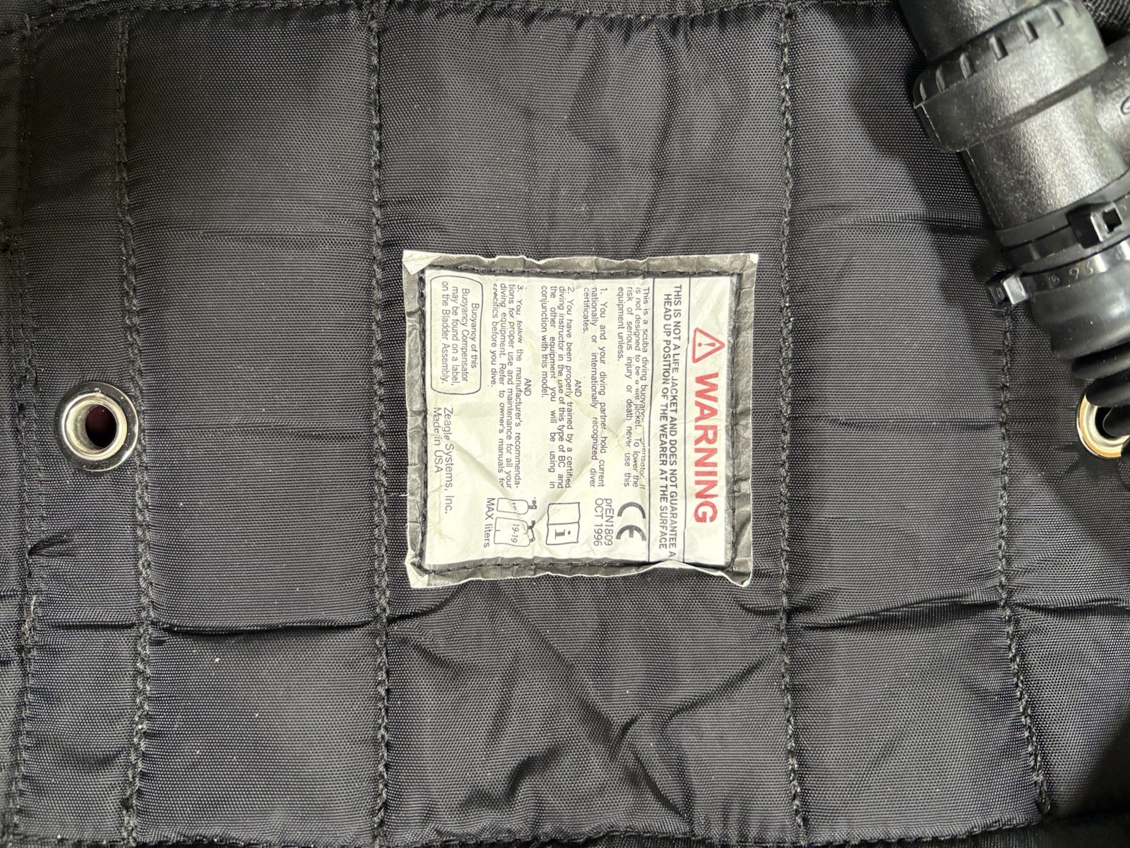 Zeagle Ranger LTD BCD Size Medium M Buoyancy Compensation Device Great Condition