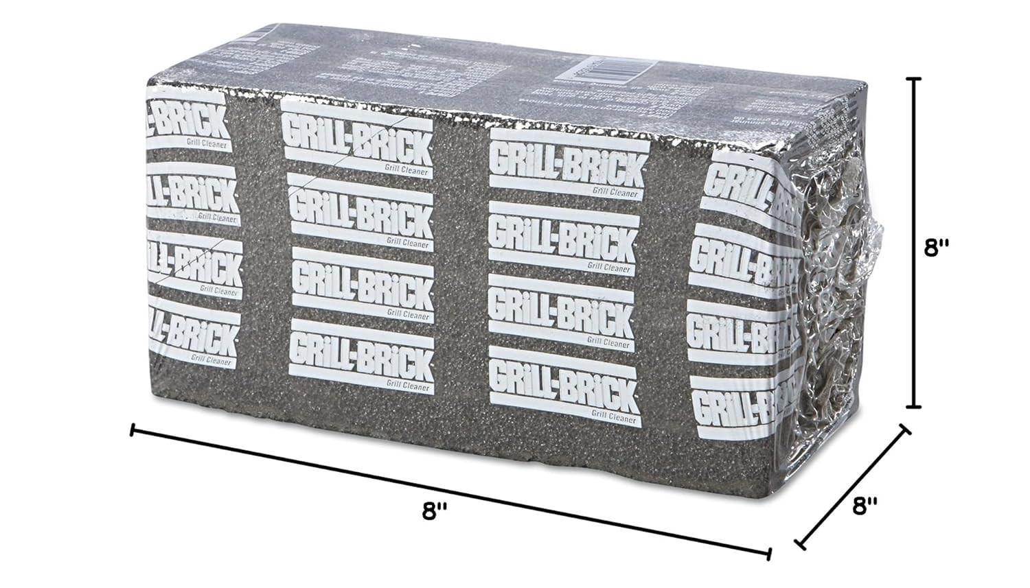 Grill-Brick Grill Cleaner GB12, 12 Pack of 3.5 in X 4 in X 8 in Grill Bricks,...