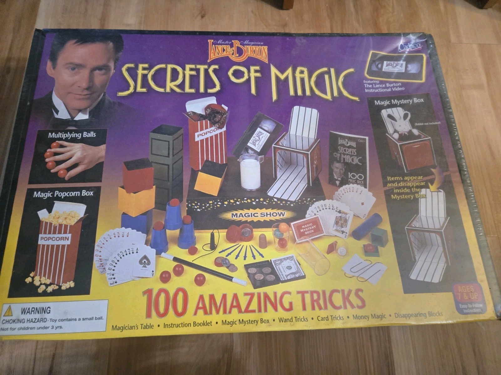 VINTAGE 2001  Lance Burton Secrets of Magic 100 Amazing Tricks MAGICIAN SET New