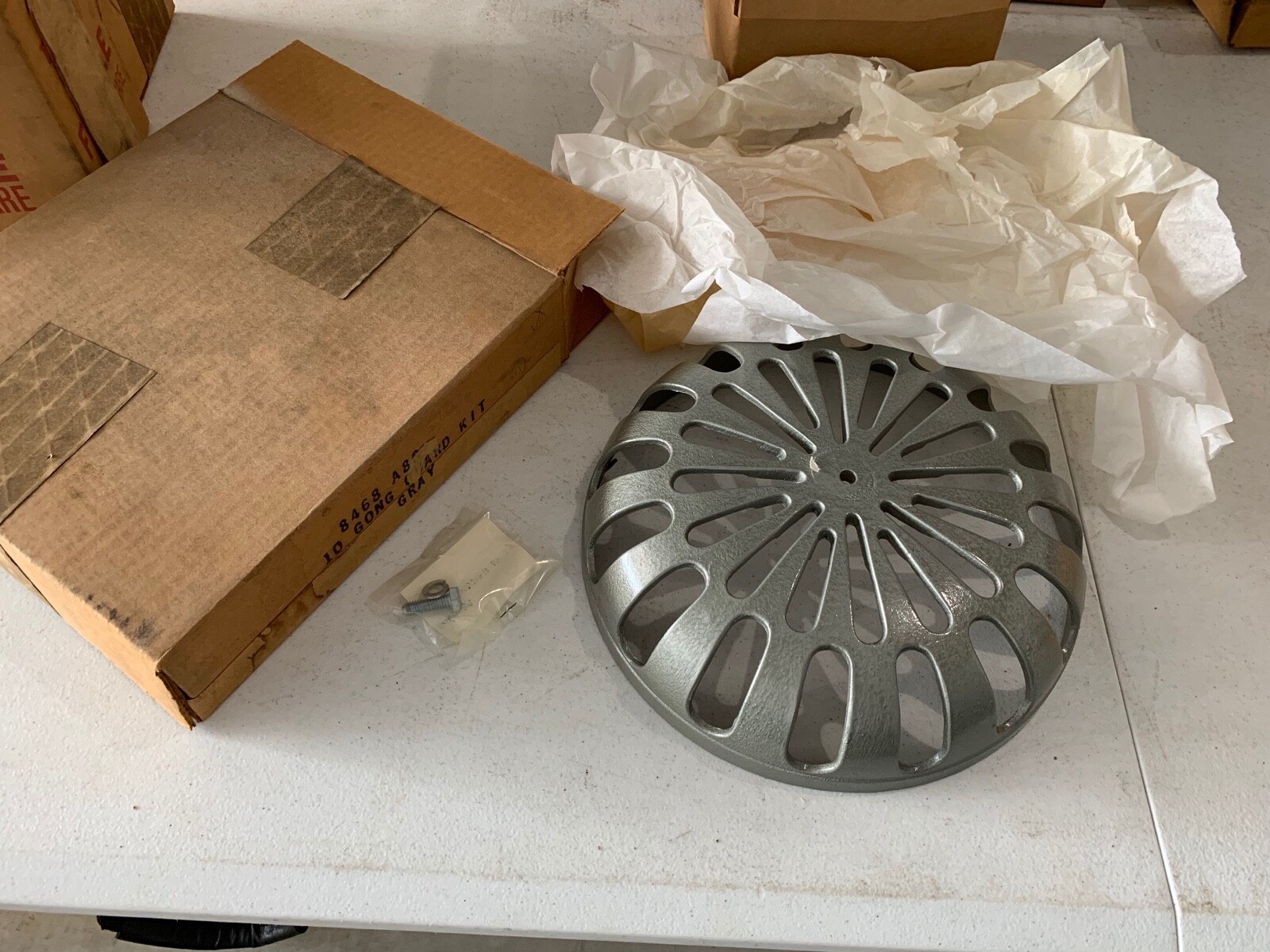 One Vintage Federal Signal 10" Gong Guard Kit, 8468A88, NOS