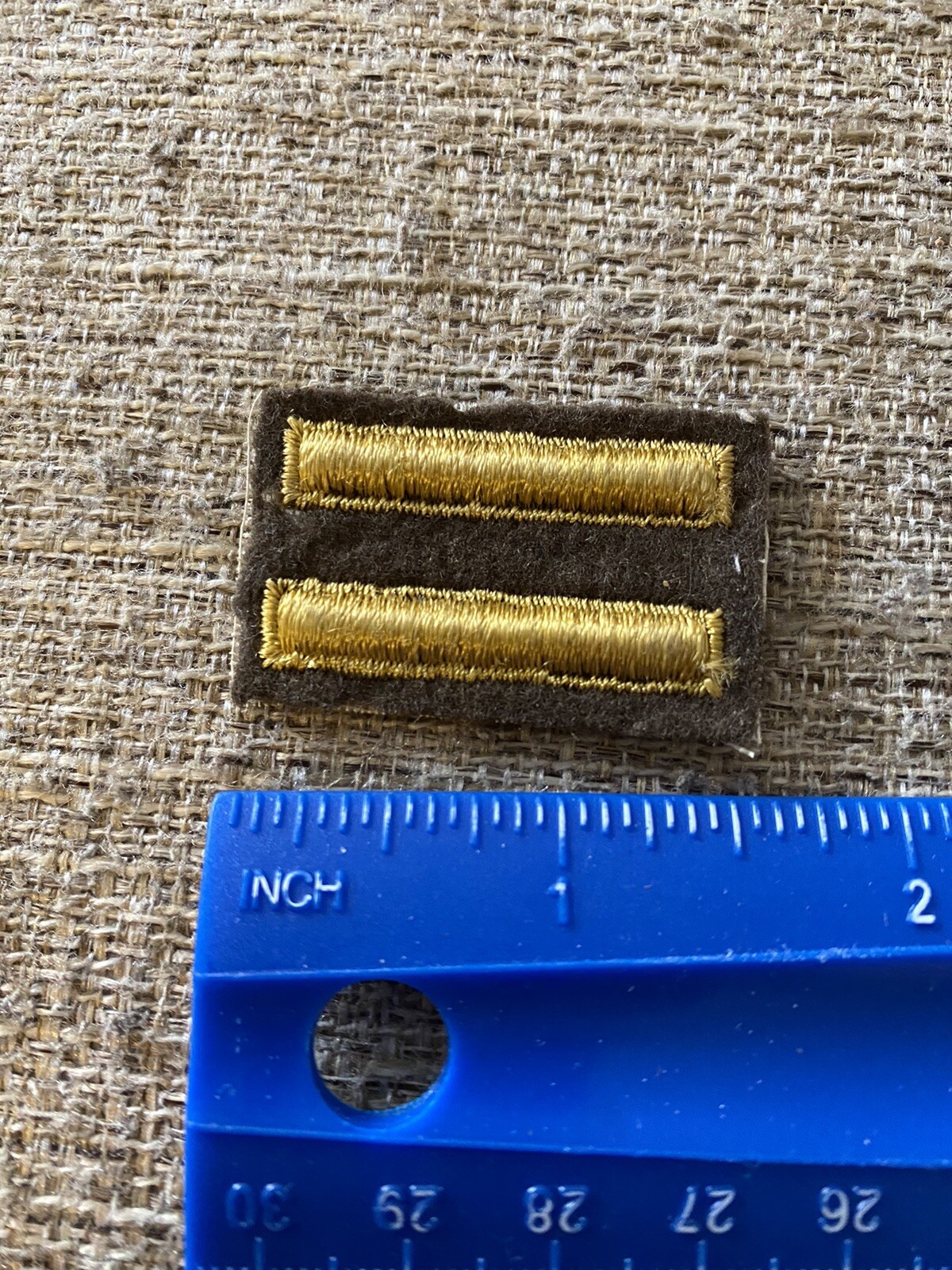 WWII US Army Overseas Bars Patches Two Bars 12 Months INV8945