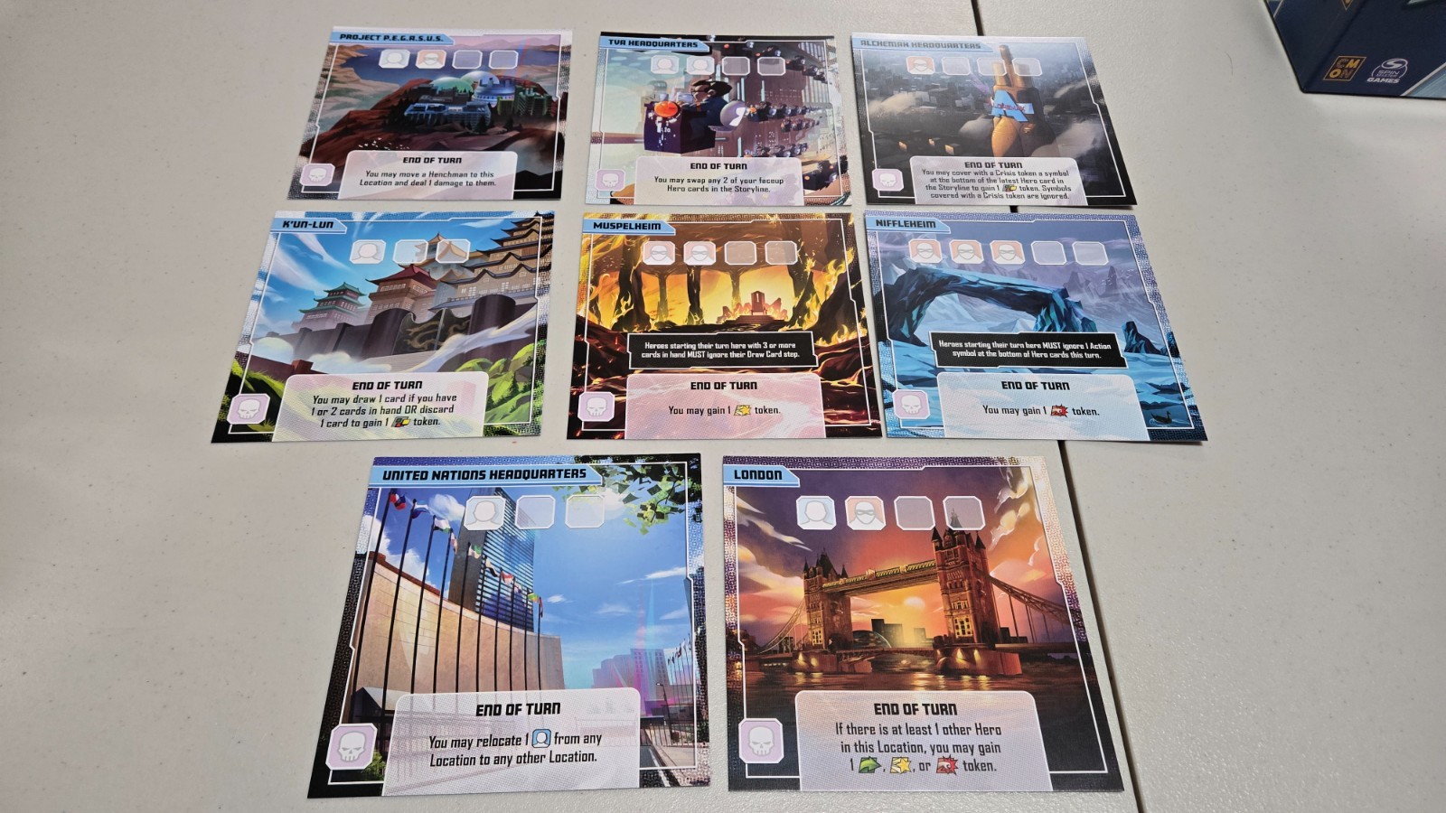 Marvel United Multiverse Locations