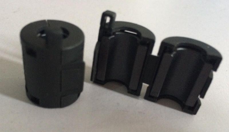 Good Quality 10pcs 7mm nice black TDK Clip-on Filter Snap Around Ferrite