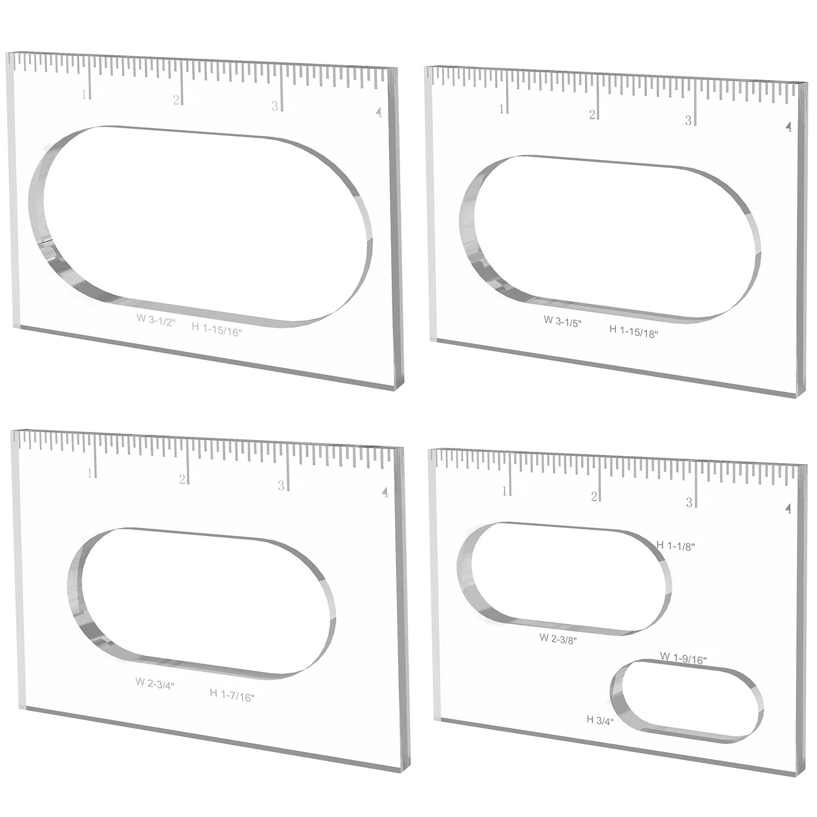 Elliptical Router Template for Woodworking Oval Router Jig Template Inlay Tem...
