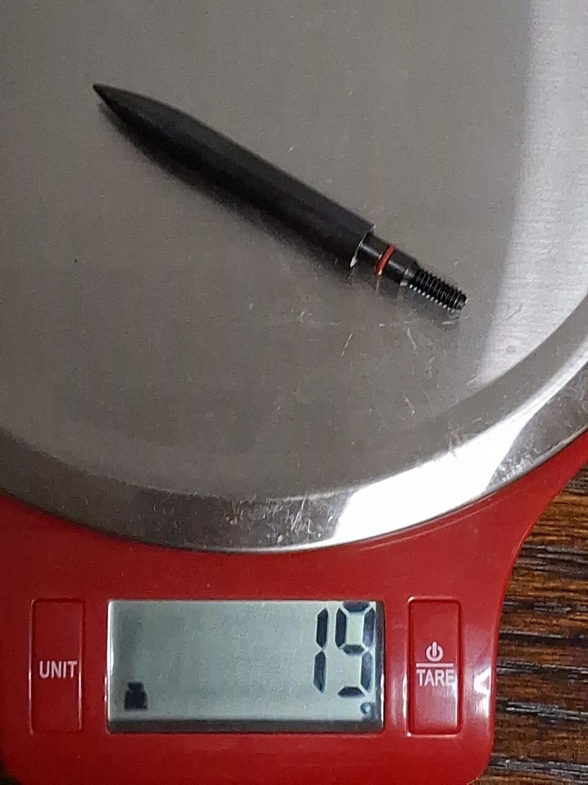 Stainless Steel Archery Field Points, Easy Pull. 19g. wt. x::.