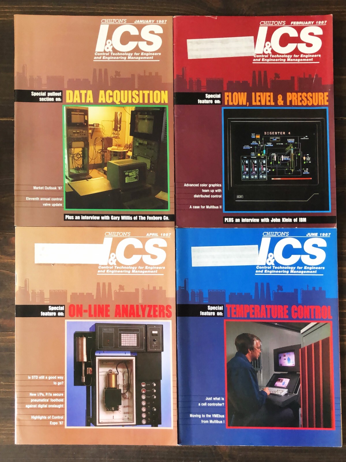 1987 Chilton's I&CS Magazine - Lot of 7