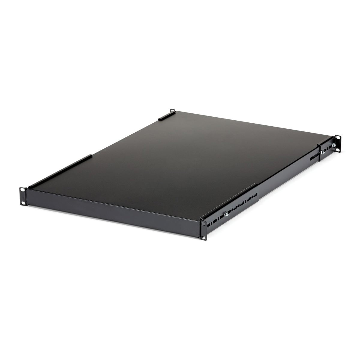 StarTech 1U Adjustable Mounting Depth Heavy Duty Fixed Rack Mount Shelf