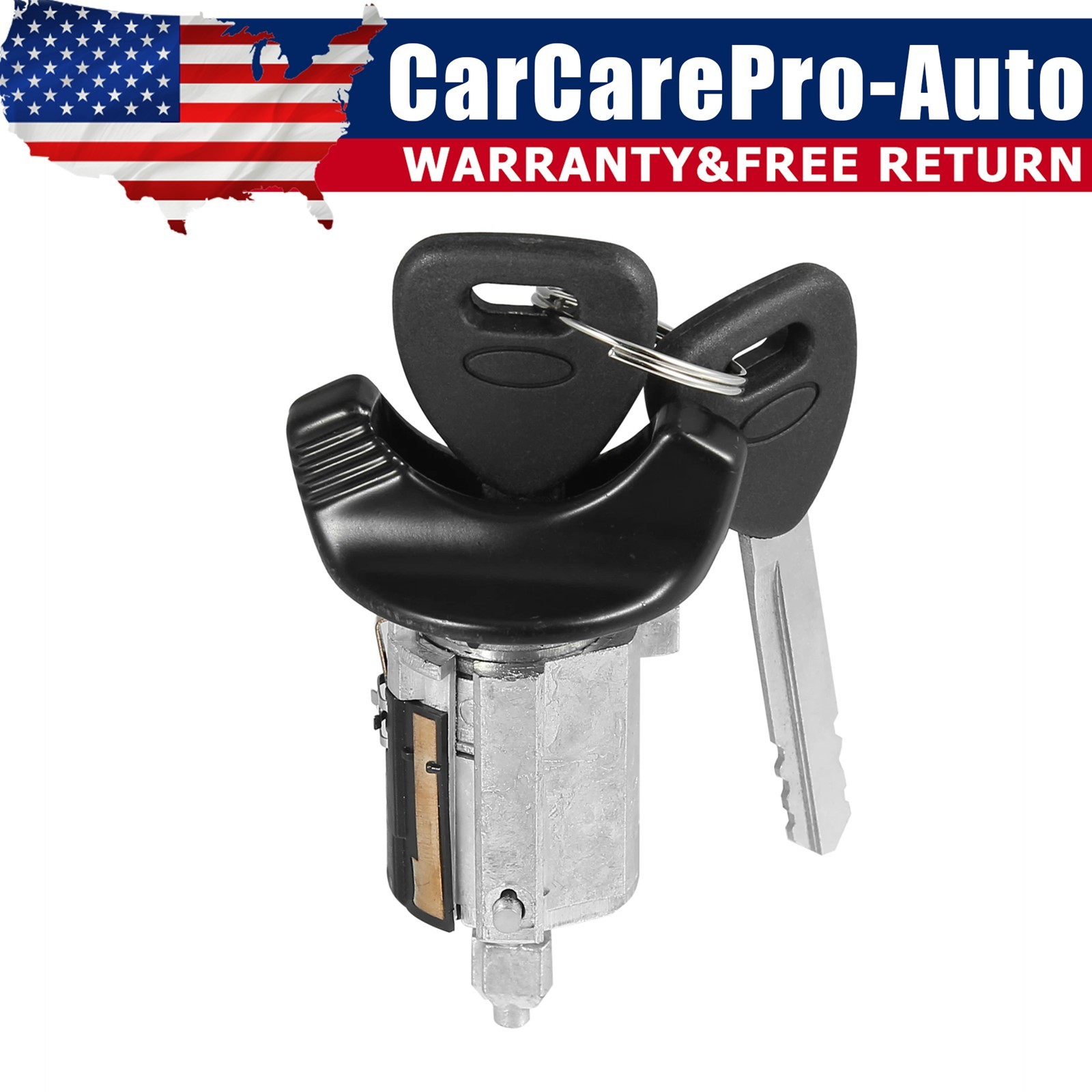 Car Ignition Switch Lock Cylinder w/ Key F3DZ11582E Replace for Ford