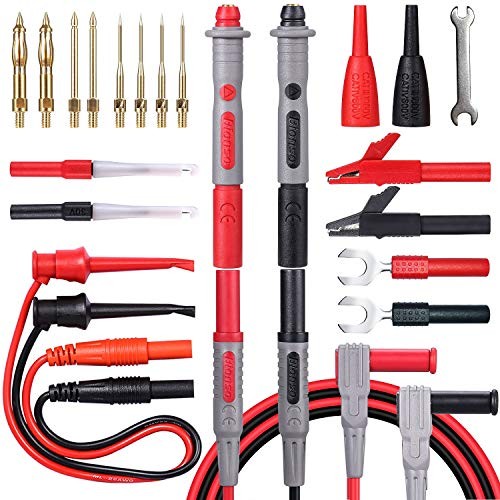 25-Piece Multimeter Leads Kit, Professional and Upgraded Test Leads Set with