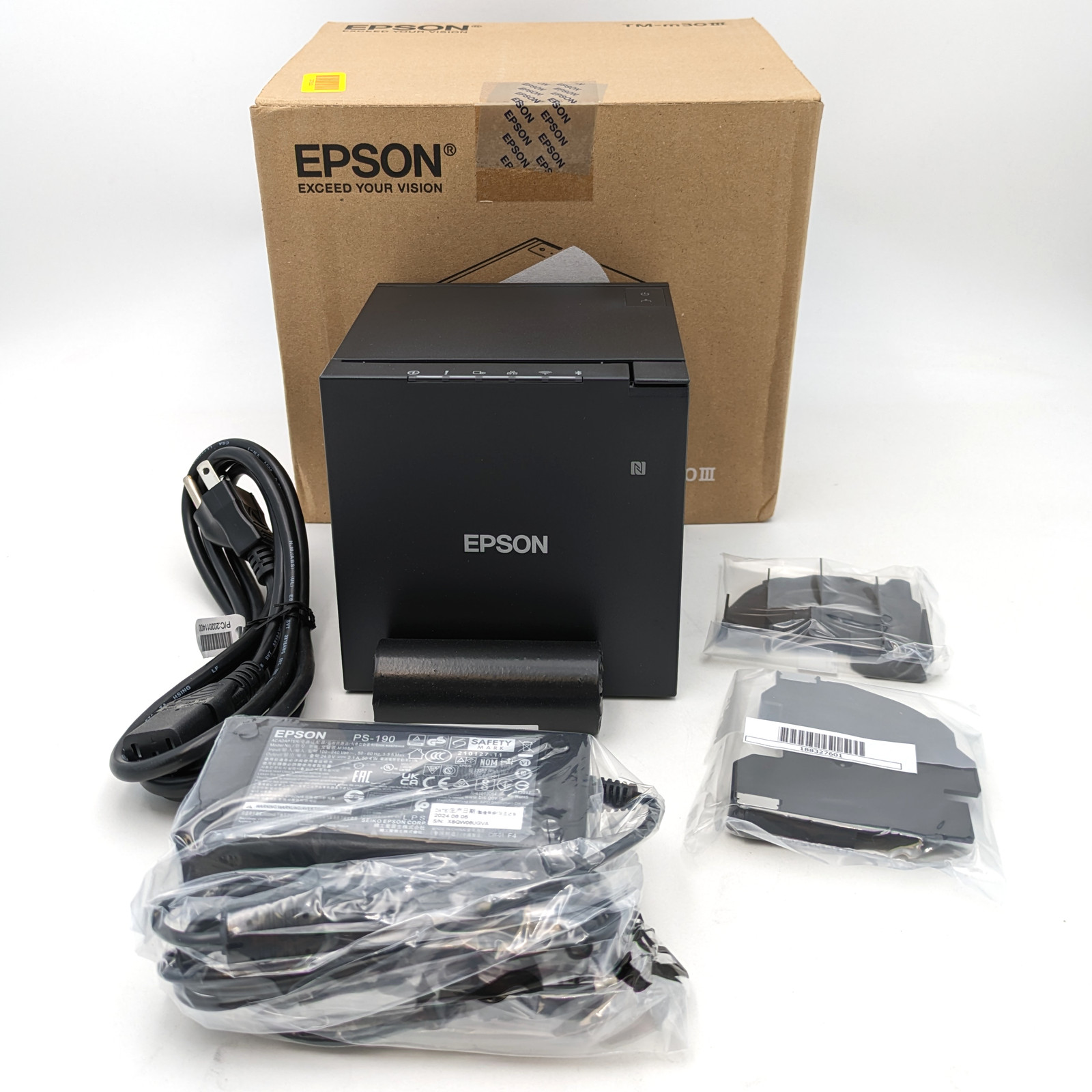 Epson TM-m30III POS Receipt Printer USB & Ethernet | Black