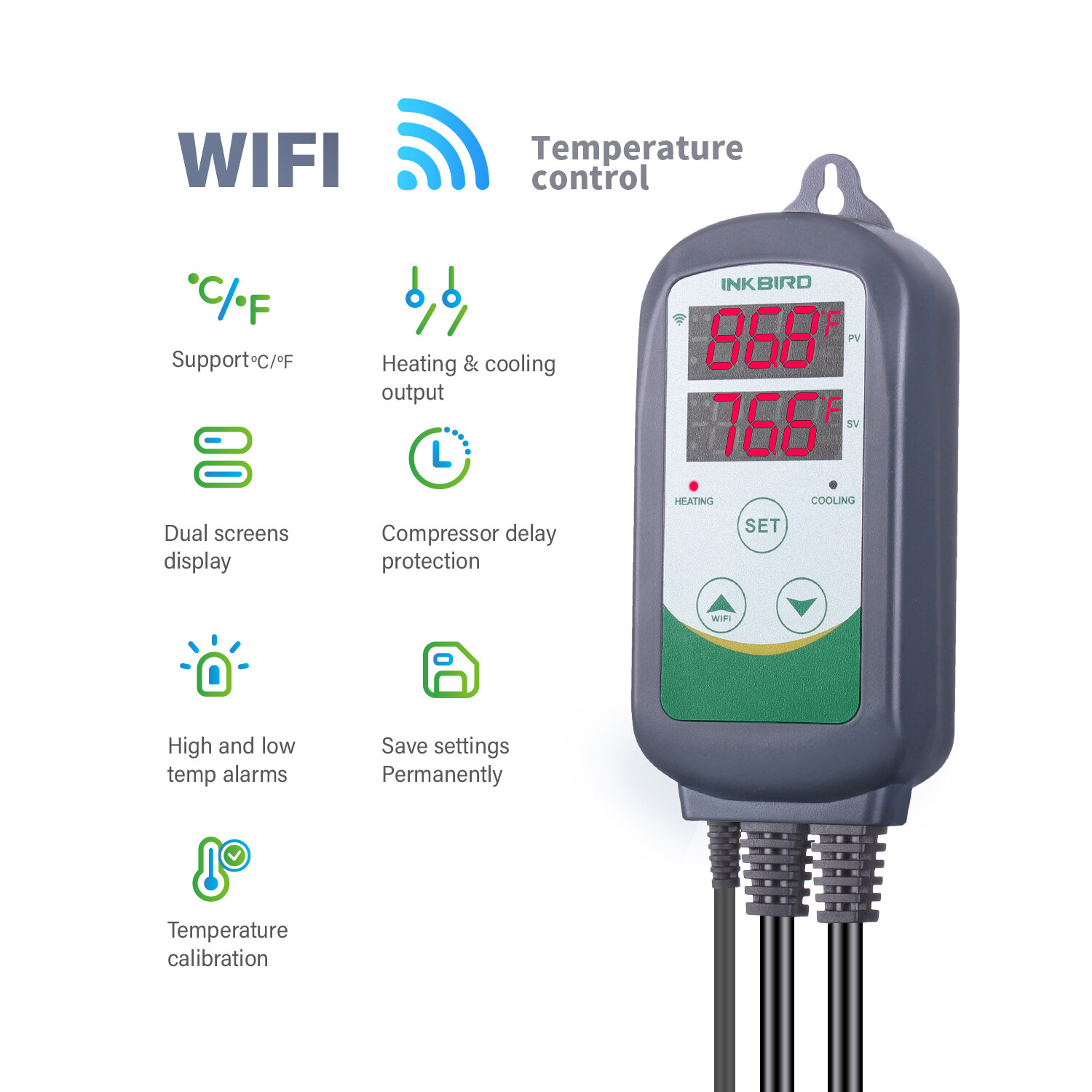 Inkbird Digital Temperature Controller WIFI 308 Programmable Thermostat Switch