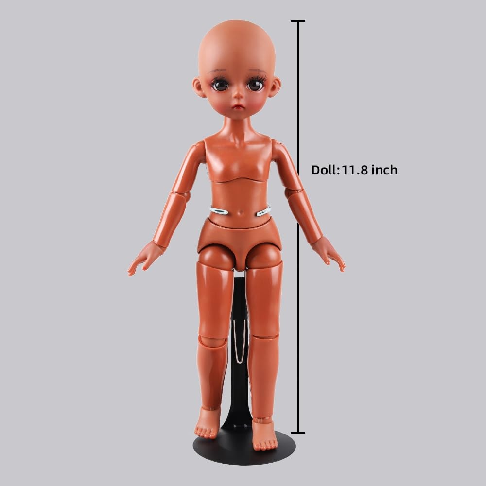 UCanaan 6 Pcs Doll Stand - Action Figure Stands with Expandable Waist Black6