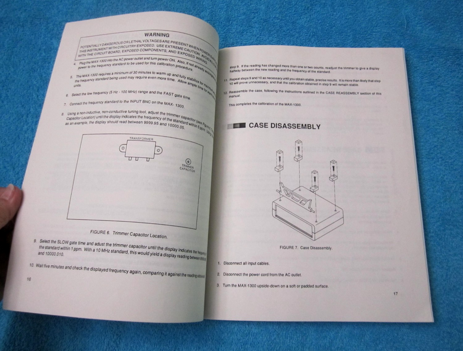 GLOBAL SPECIALITIES MODEL MAX-1300 FREQUENCY COUNTER INSTRUCTION MANUAL