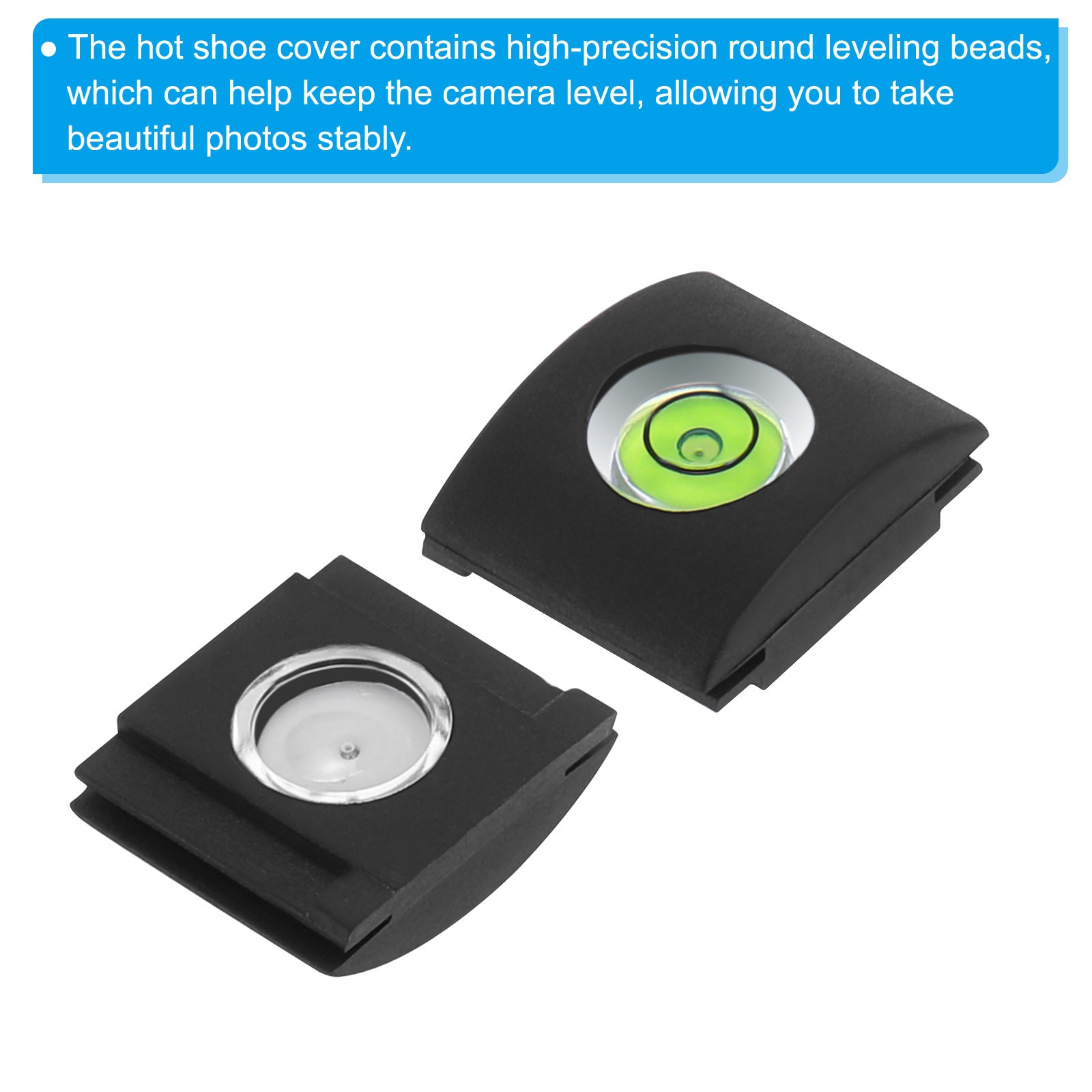 Camera Level Hot Shoe Cover Cap, 5 Pcs 1 Axis Bubble Level Camera Protector