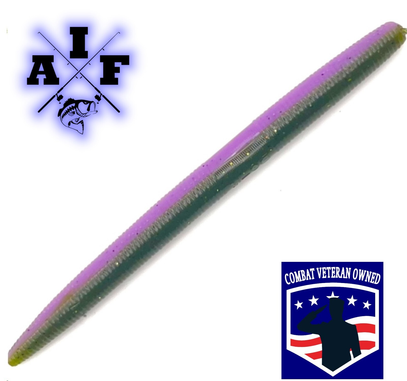 Lavender Watermelon 15ct Senko Style Worm Stick Bait. 5" or 4"