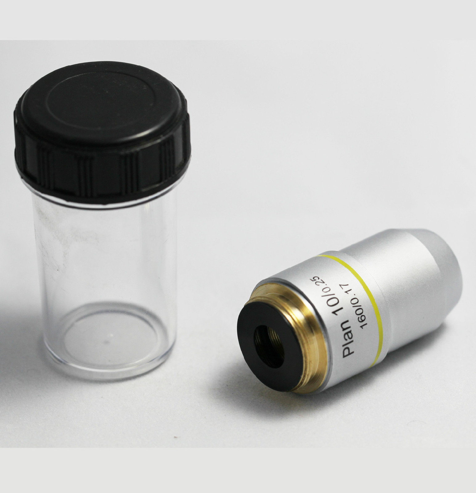 Compound Microscope Objective Lens 10X Plan Achromatic DIN RMS Thread ProScope