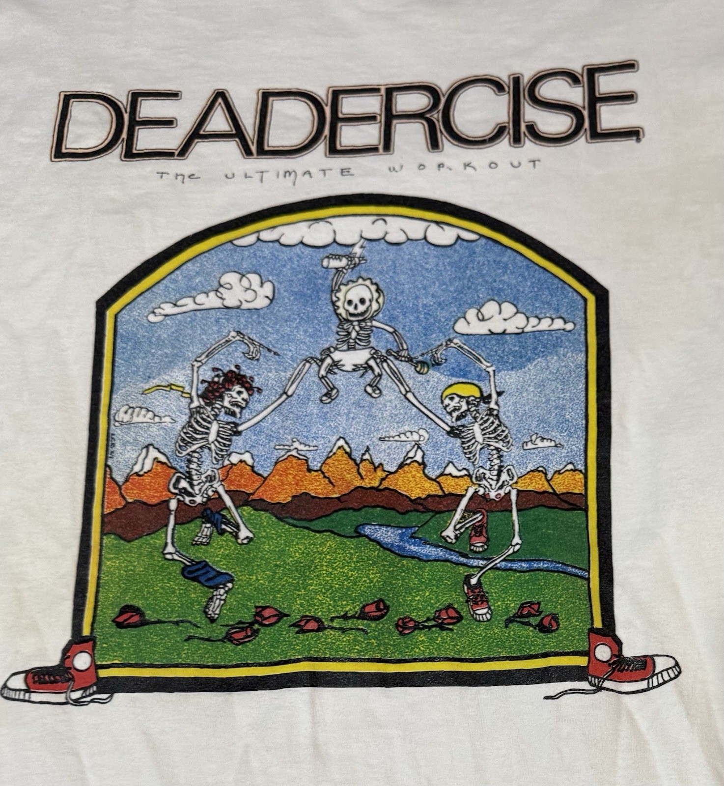 Vintage Deadercise The Ultimate Workout XL T-Shirt Grateful Dead