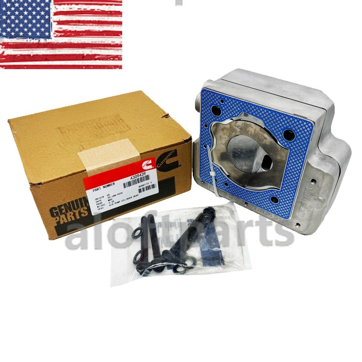 Air Compressor Cylinder Head Wabco S21434 replace 4309439 9111539202 For Cummins