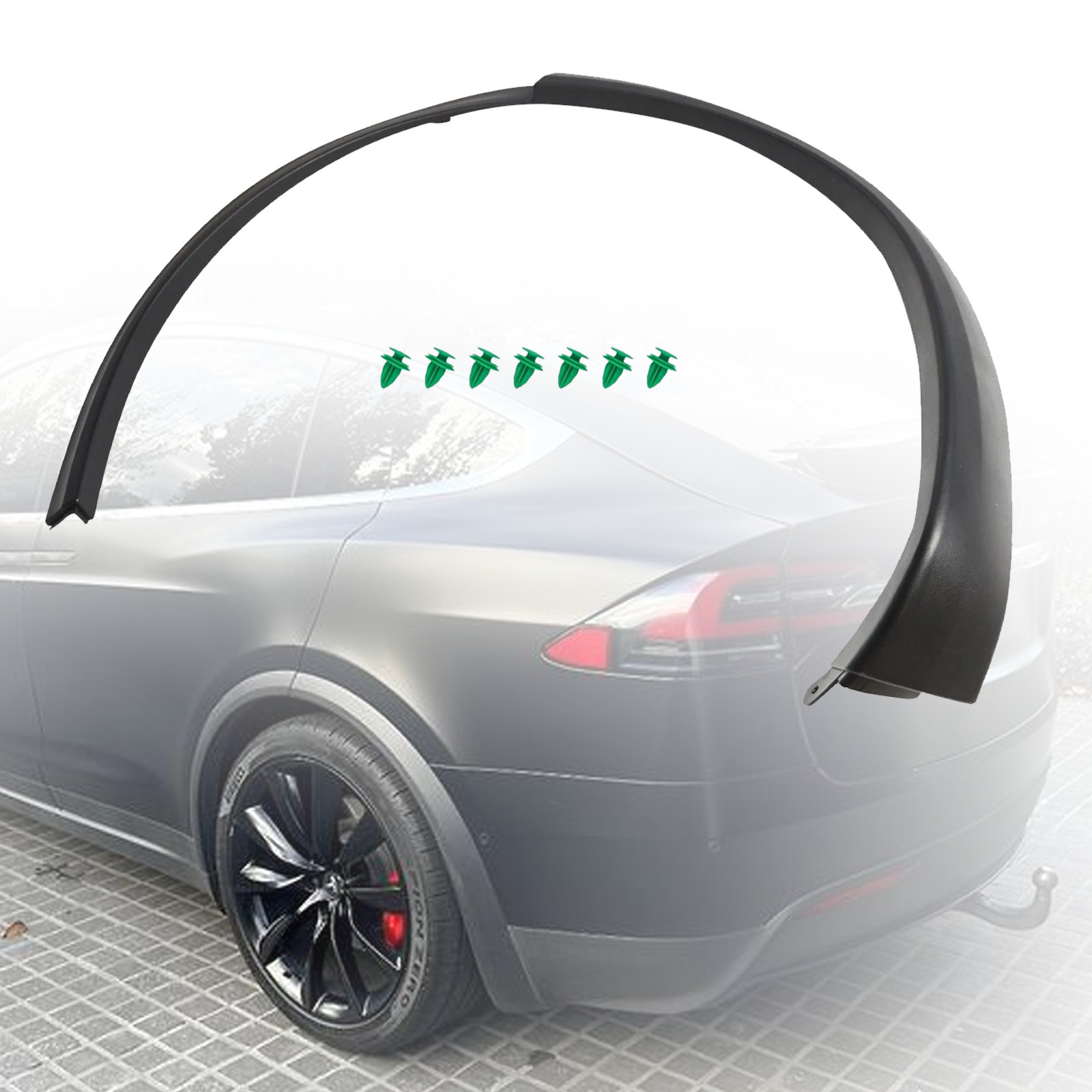 Fit for 2016-2021 Tesla Model X Rear Left Fender Wheel Flare Molding Trim Arch