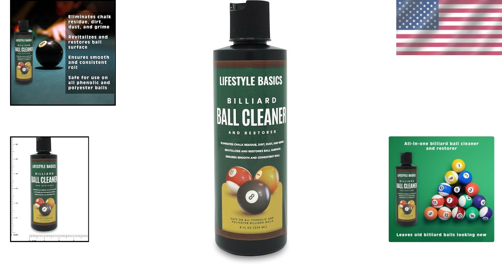 Billiard Ball Cleaner & Restorer - Extends Lifespan & Maintains Performance