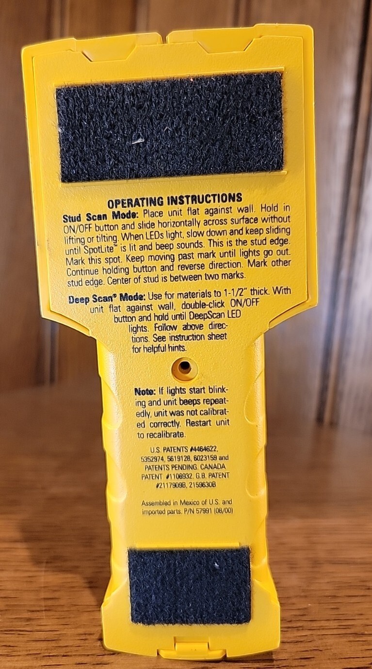 Zircon Studsensor Pro SL Wall Stud Finder EUC Deepscan Trucal Laser WORKS!