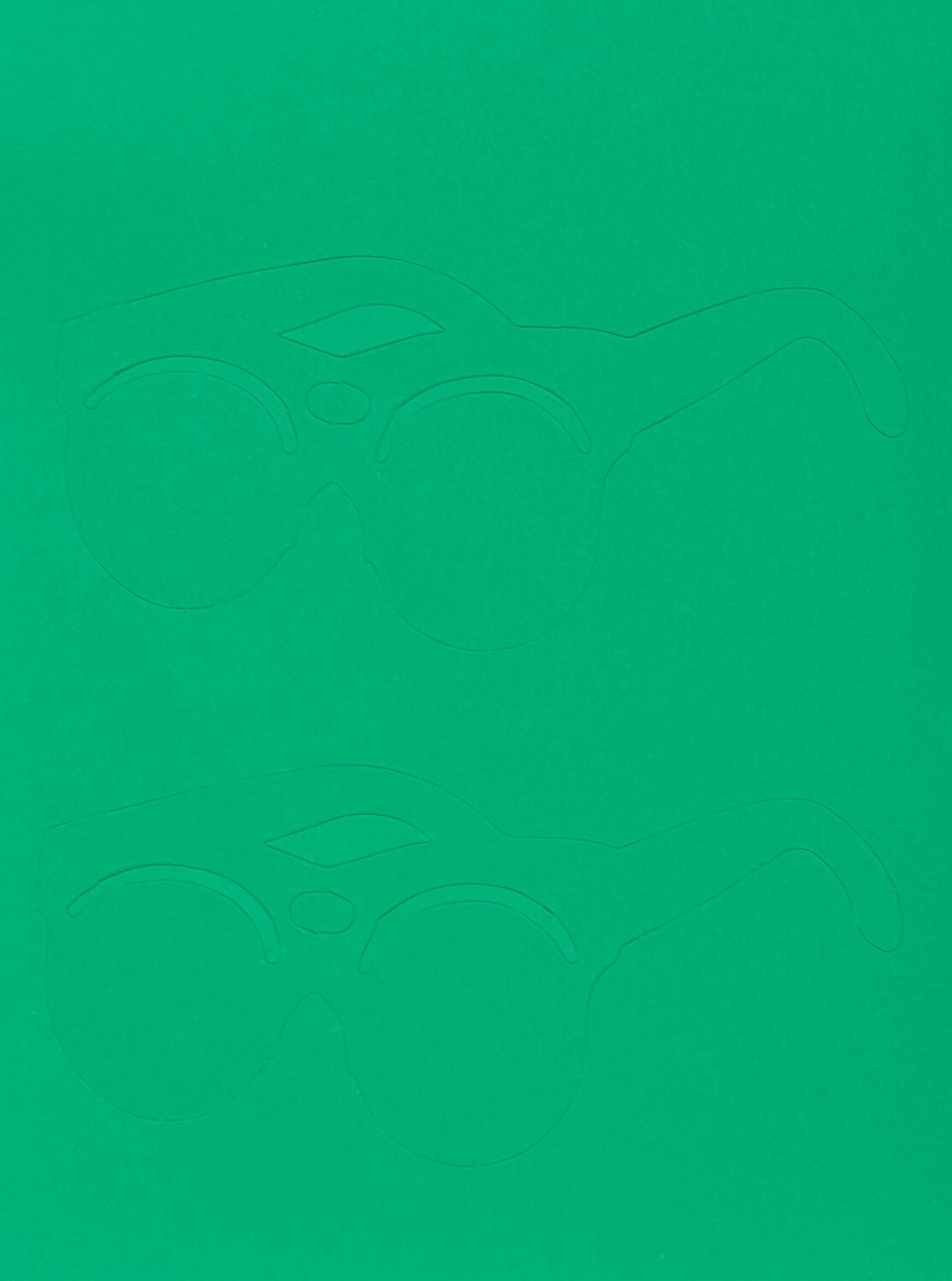 Creative Memories Die Cut  - Sunglasses - Green