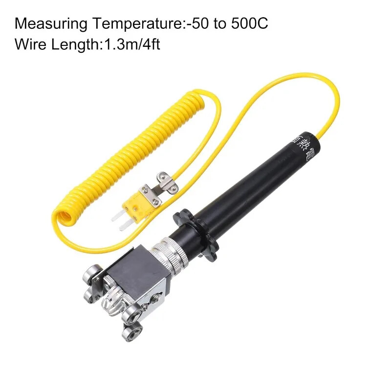 Type K Roller Surface Thermocouple -50°C ~ 500°C Handheld Contact Temperature