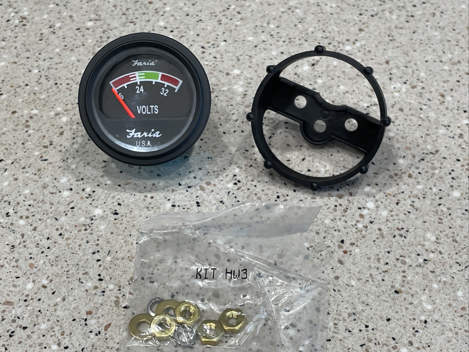 *NEW* Faria USA 16 - 32 VDC Range 2" Panel Meter - 24V  Volt Meter USGI Military