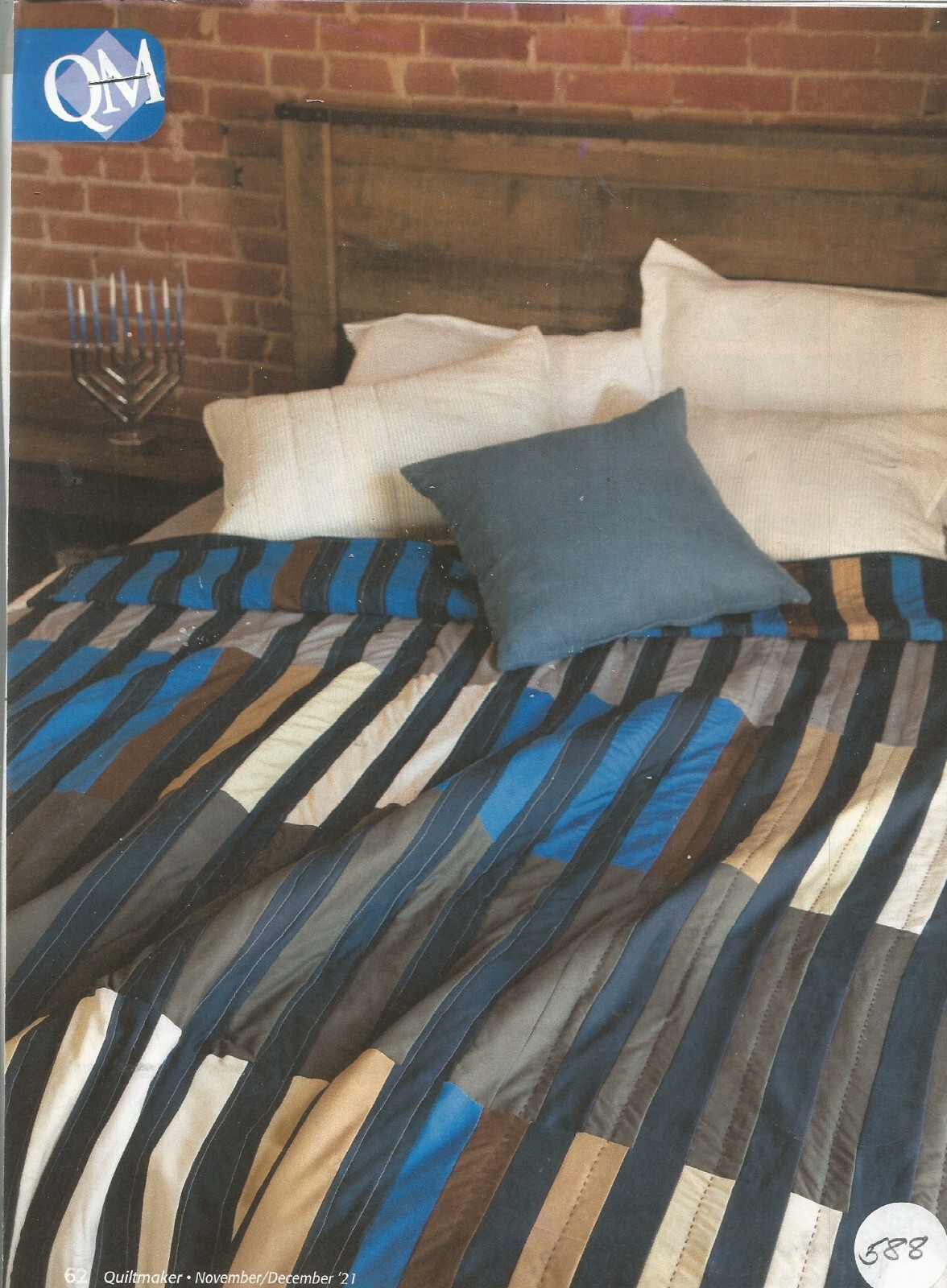 E0329   HANNUKAH LIGHTS QUILT PATTERN/INSTRUCTIONS