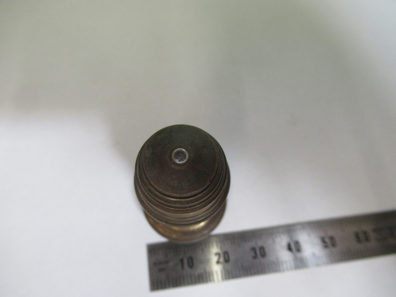 ANTIQUE BRASS ERNST LEITZ "7" OBJECTIVE MICROSCOPE AS PICTURED #H3-A-46