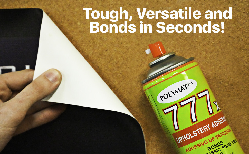 (1) 12oz Can of Polymat 777 Glue SPRAY ADHESIVE