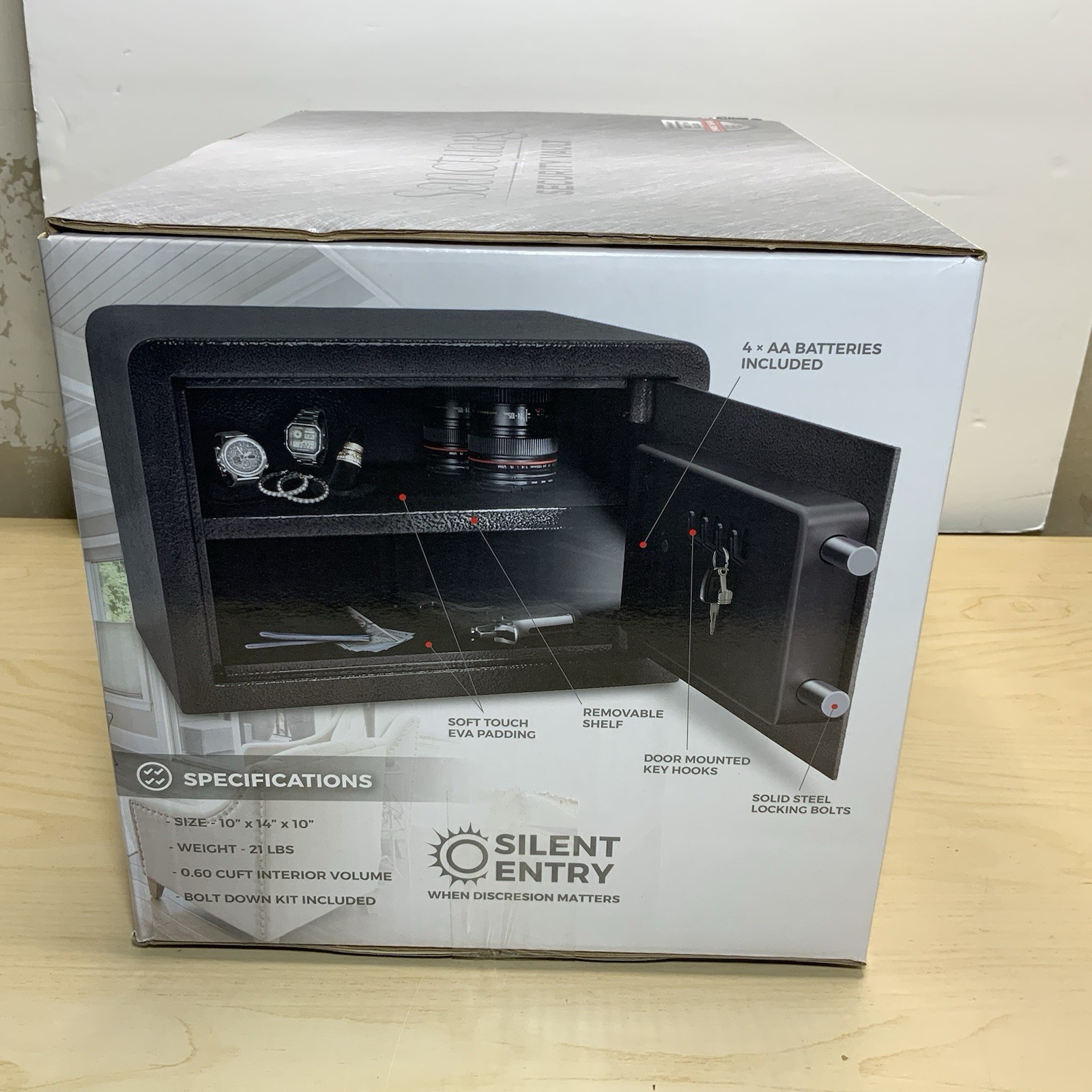 Sanctuary Biometric Security Safe SA-IHS2B-D 100 Fingerprints CA DOJ Approved