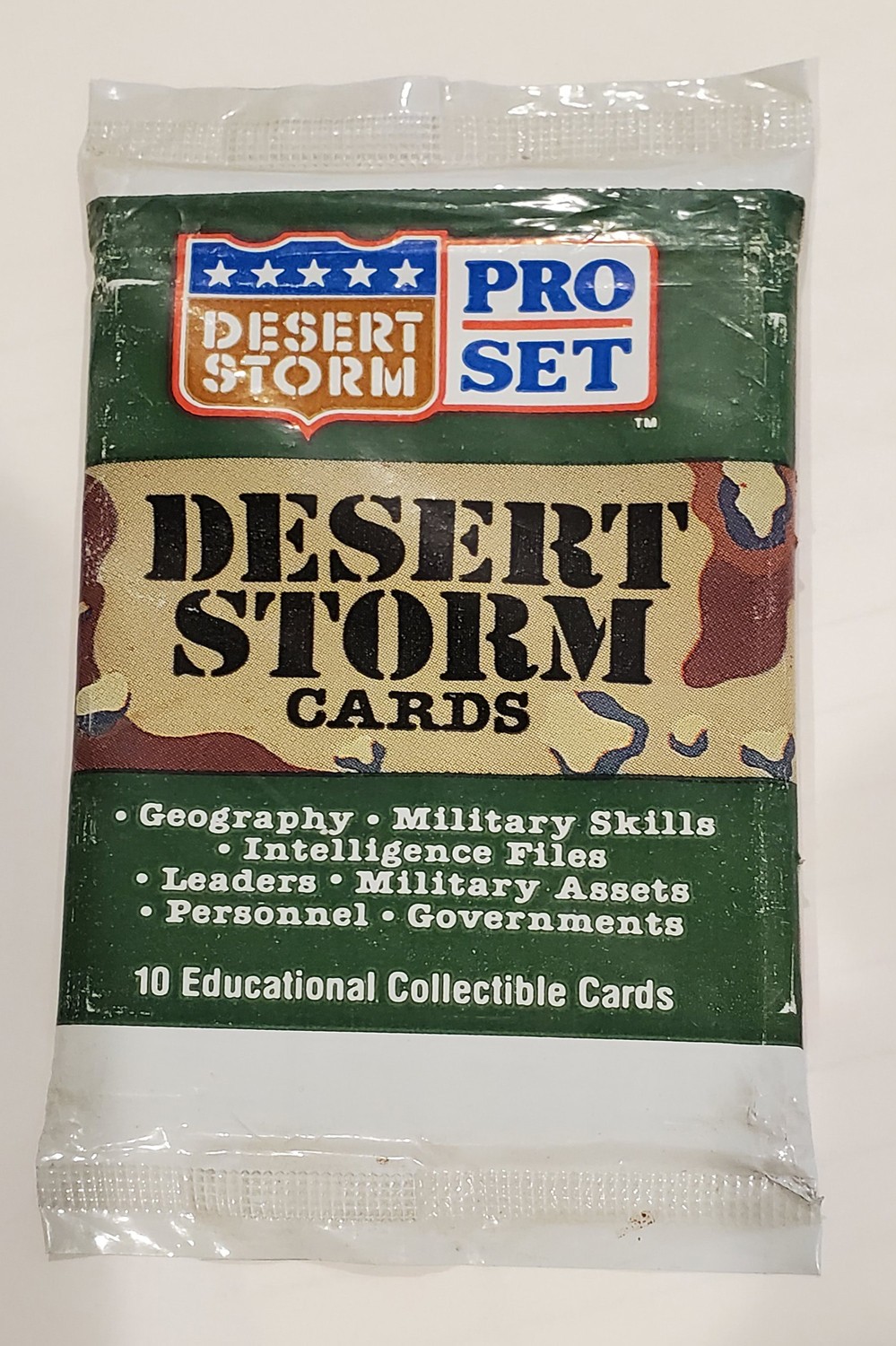 Desert Storm Pro Set Collectible Cards 1 Pack (10 Cards)