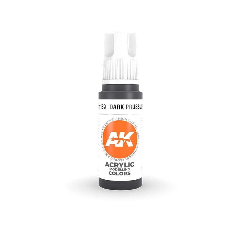 AK Interactive 17ml Bottle Dark Prussian Blue 3rd Gen Acrylic Paint AK11189