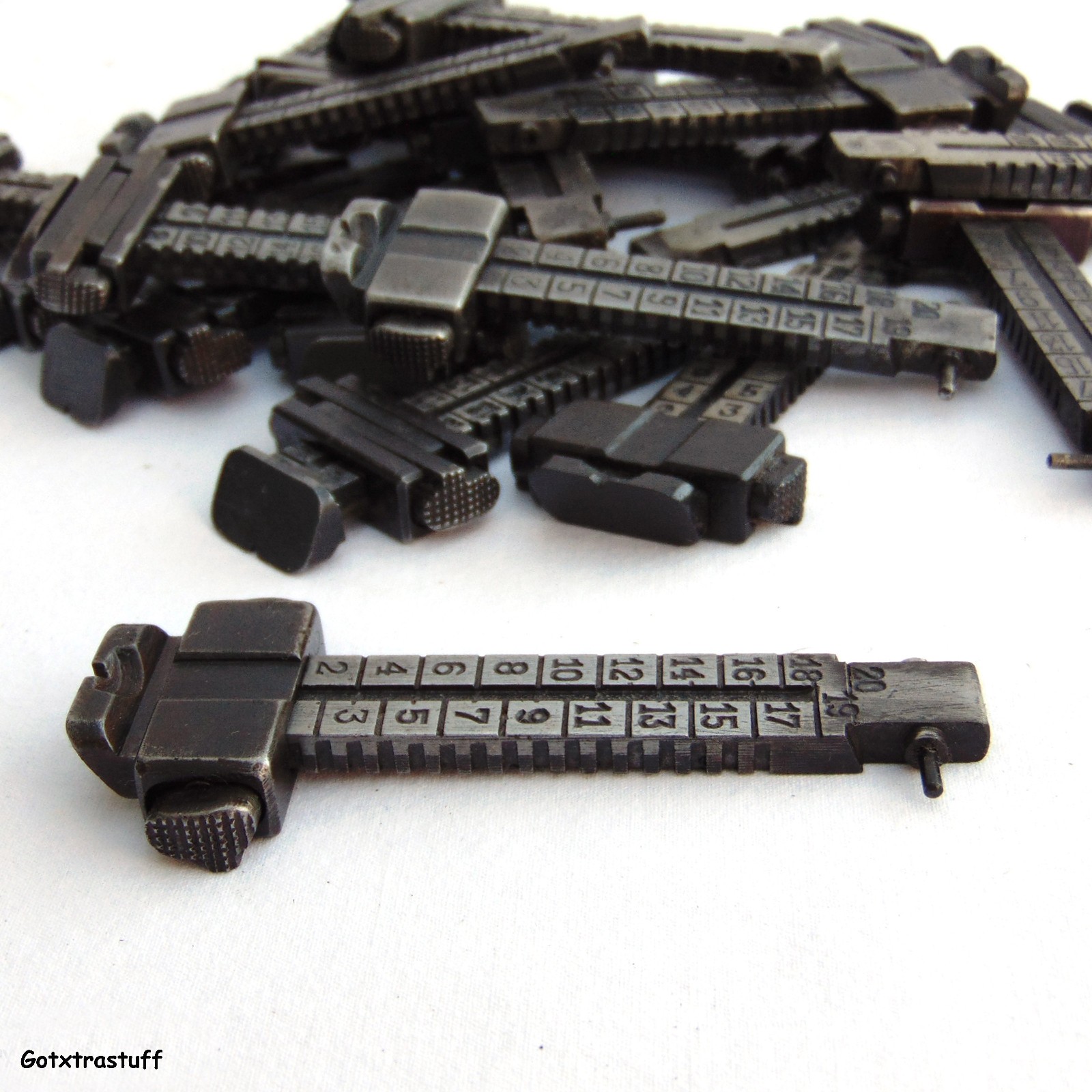 M-48 REAR SIGHT SLIDE, LADDER and PIN ASSEMBLY. For the Yugo Czech Mauser Rifle.