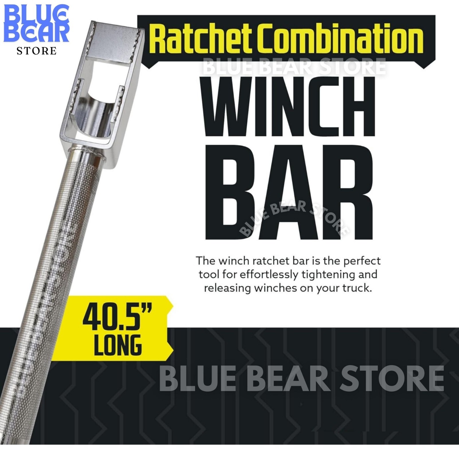 Leverage Winch Bar for Tighten Ratchet Strap Flatbeds Trailer Chain Lever Binder