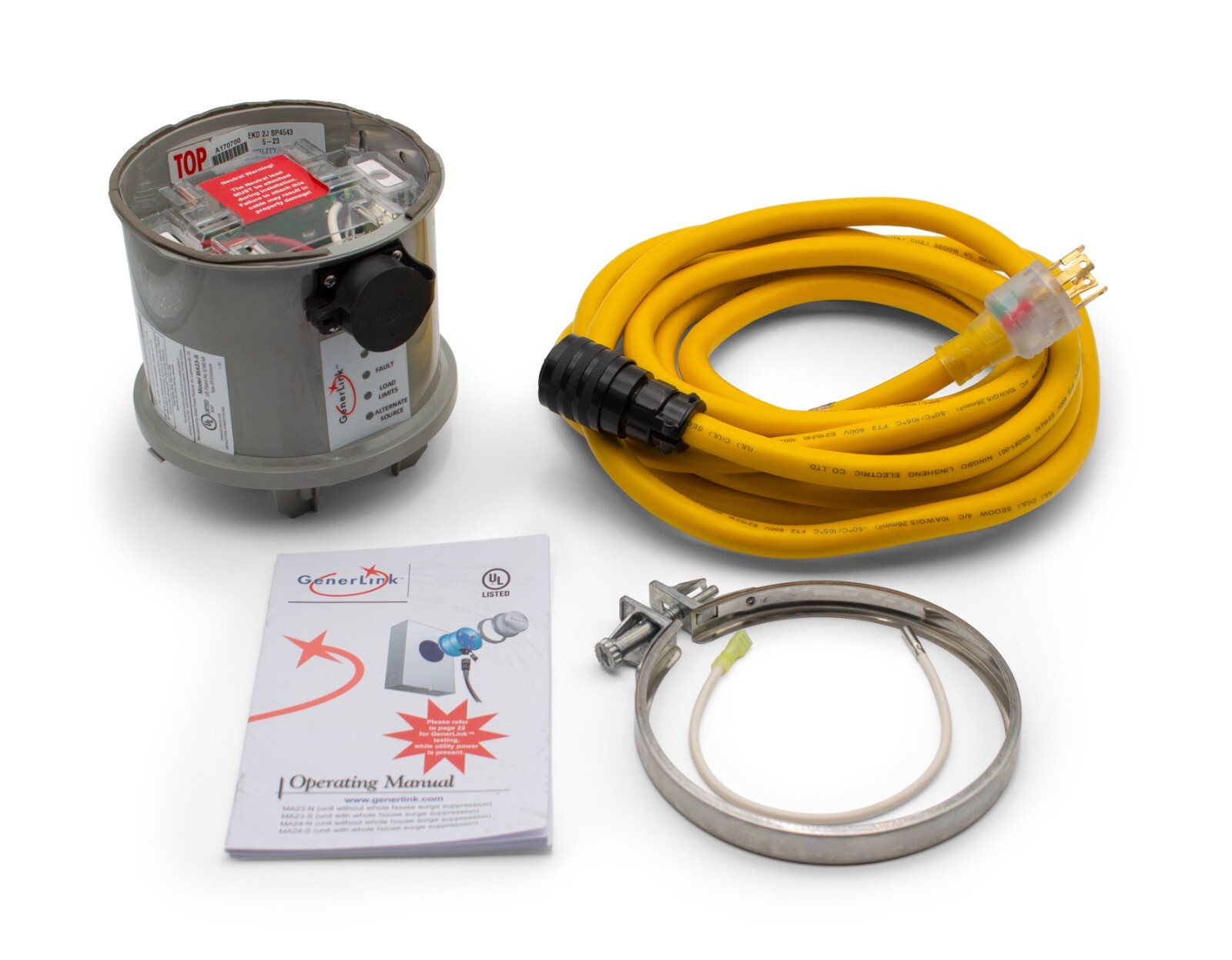 Generlink Automatic Transfer Switch 30/40AMP for Home with Surge Protection