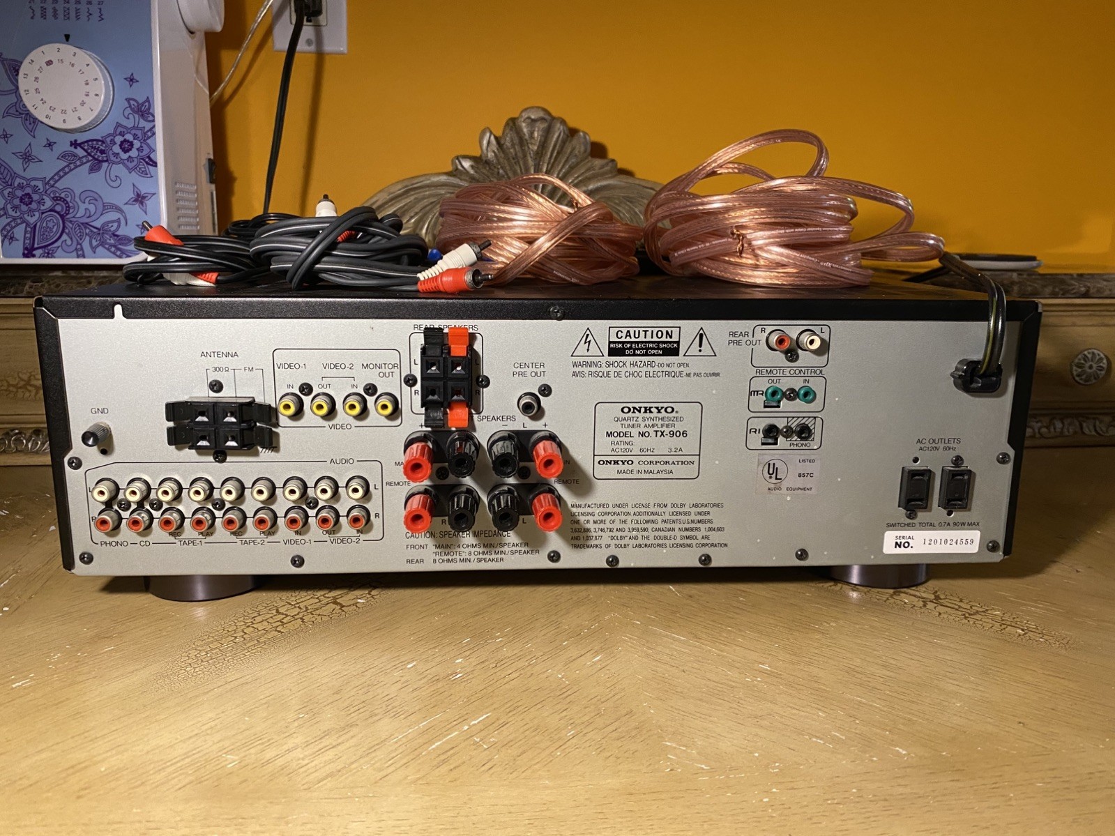 ​Vintage Onkyo TX-906 Audio Video Control Tuner Amplifier Receiver