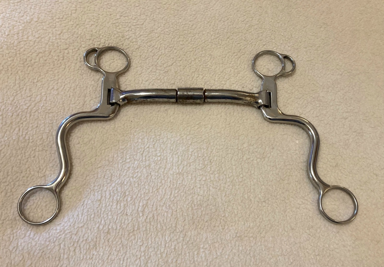 Cavalry SS Swivel Shank Bit with Billy Allen Roller Mouth- 5 1/4"