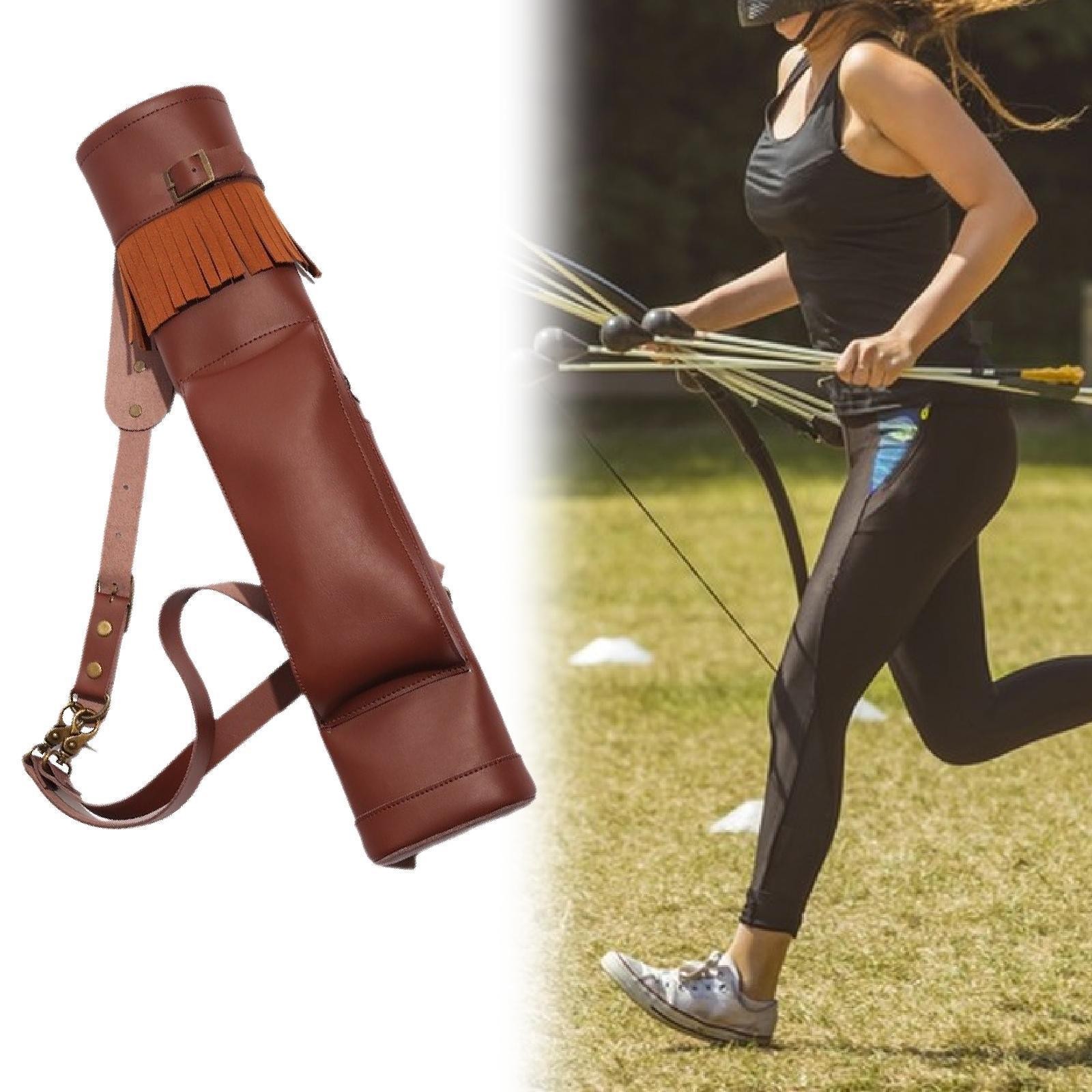 Shoulder Back Quiver 30 Arrows Holder Practical Adjustable Straps Competitive