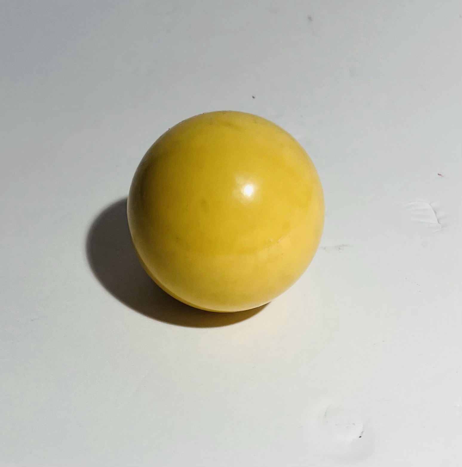 Vintage Pool Ball Number Cue White Solid Replacement