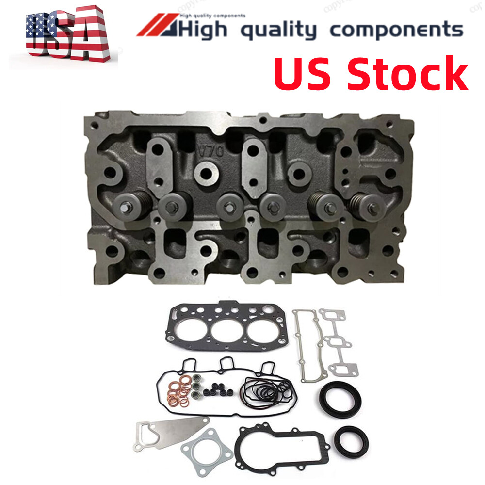 NEW Complete Cylinder Head W/Gasket For Komatsu 3D70 3D70E Engine WA10-1 loader