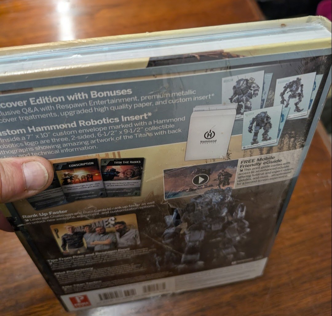 Titanfall Limited Edition: Prima Official Game Guide, Unopened In Plastic