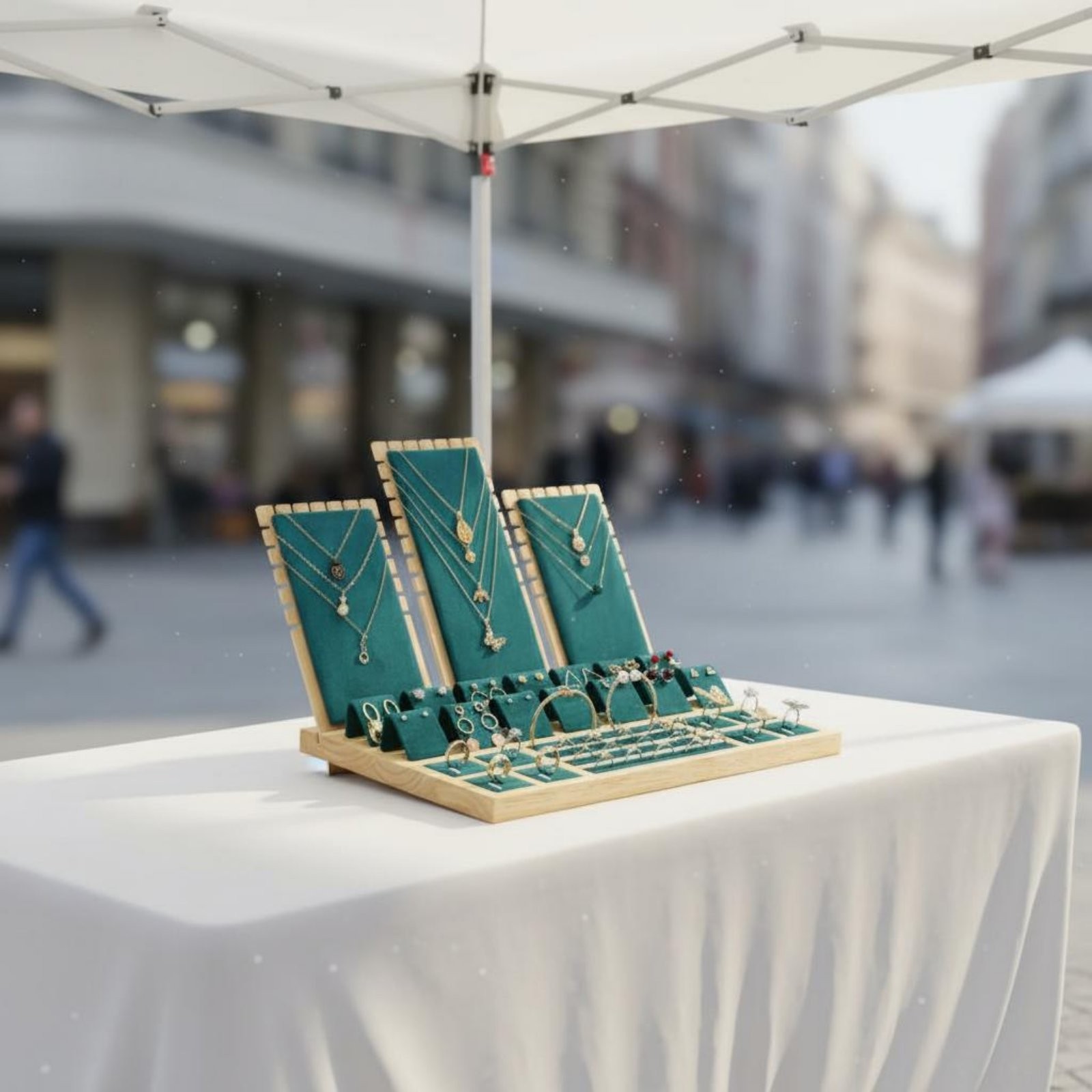 Earring Display Stand Wooden Earring Display Board Elegant Look for Shop
