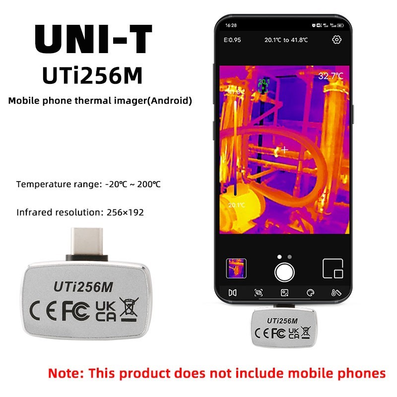 UNI-T UTi256M Android Mobile Thermal Imager Camera and video storage -20~200℃