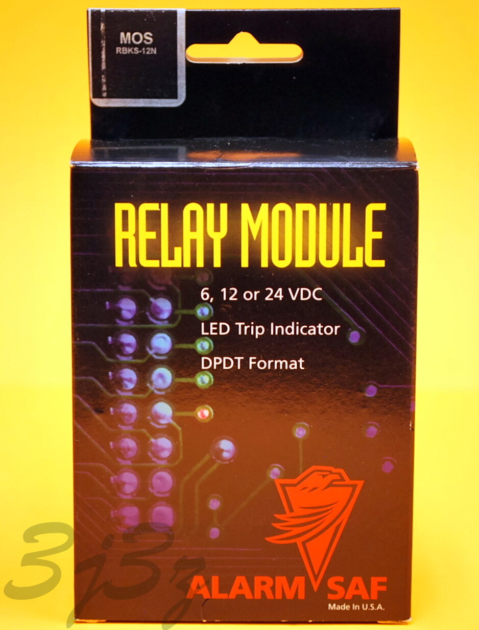 ALARM SAF RBKS-124N Low Power Relay Module Neg Trip Terminal