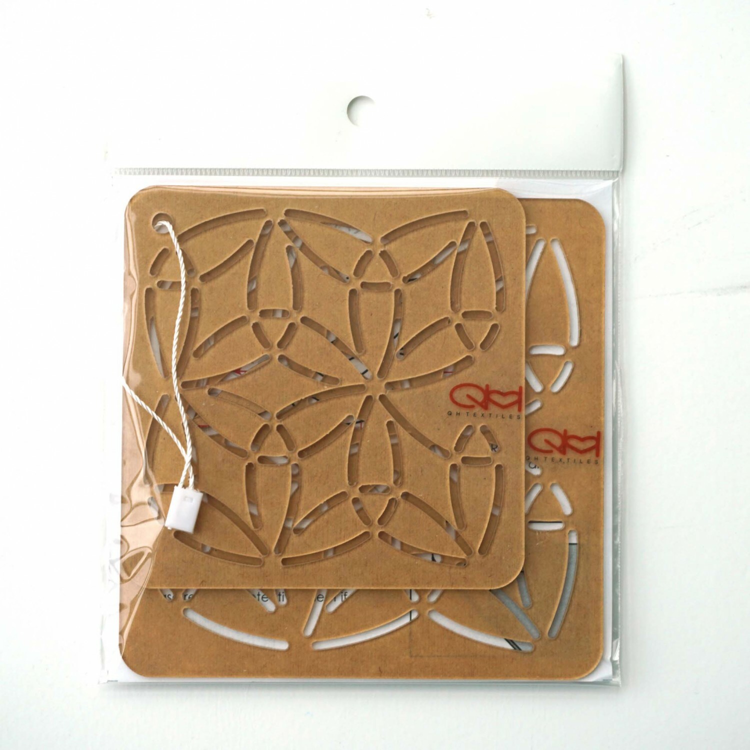 Sashiko Stencil - Hana-Zashi - Same Design in 2 Sizes - 4" and 4 1/2"