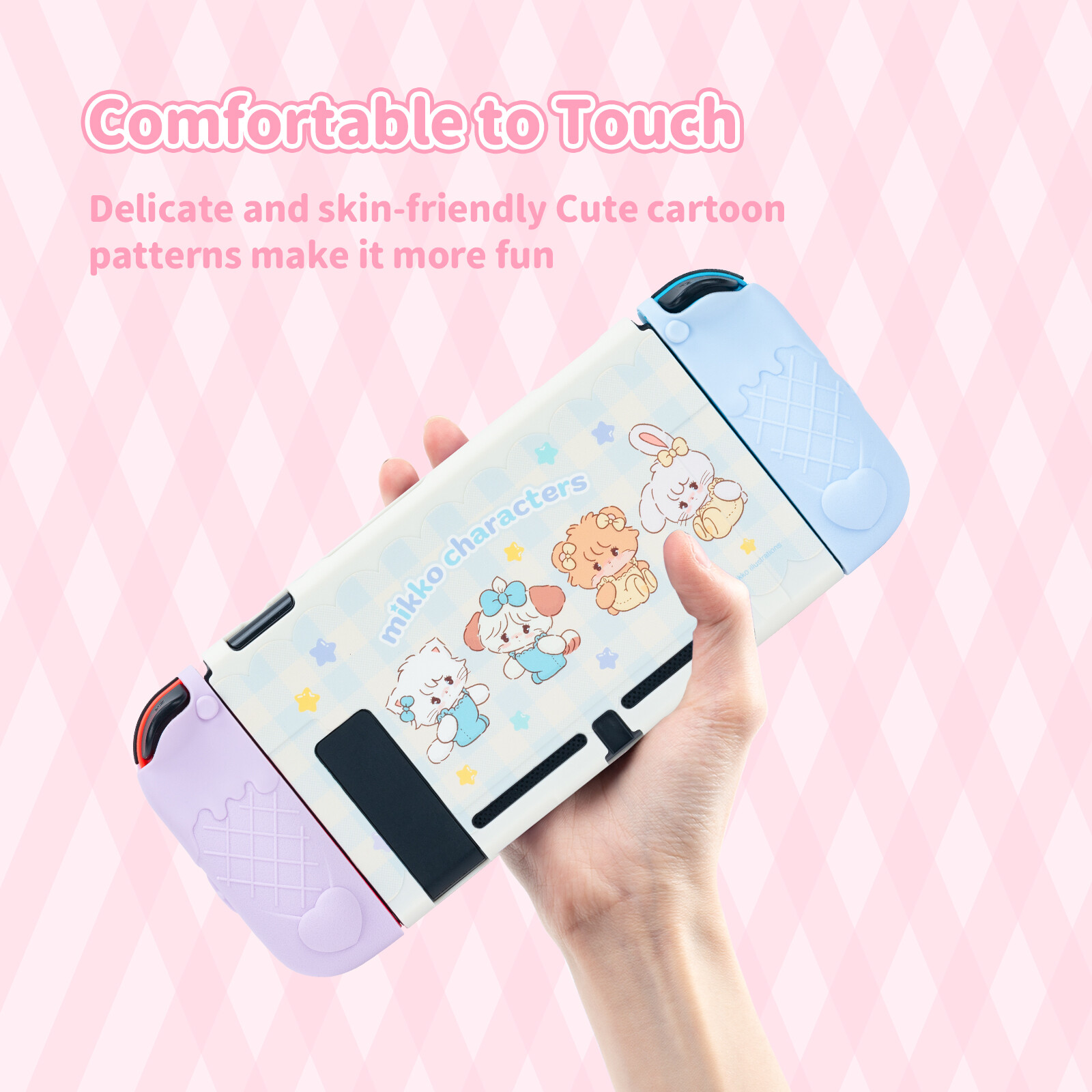 GeekShare Mikko Protective Case for Switch OLED / Regular Switch JoyCon Cover