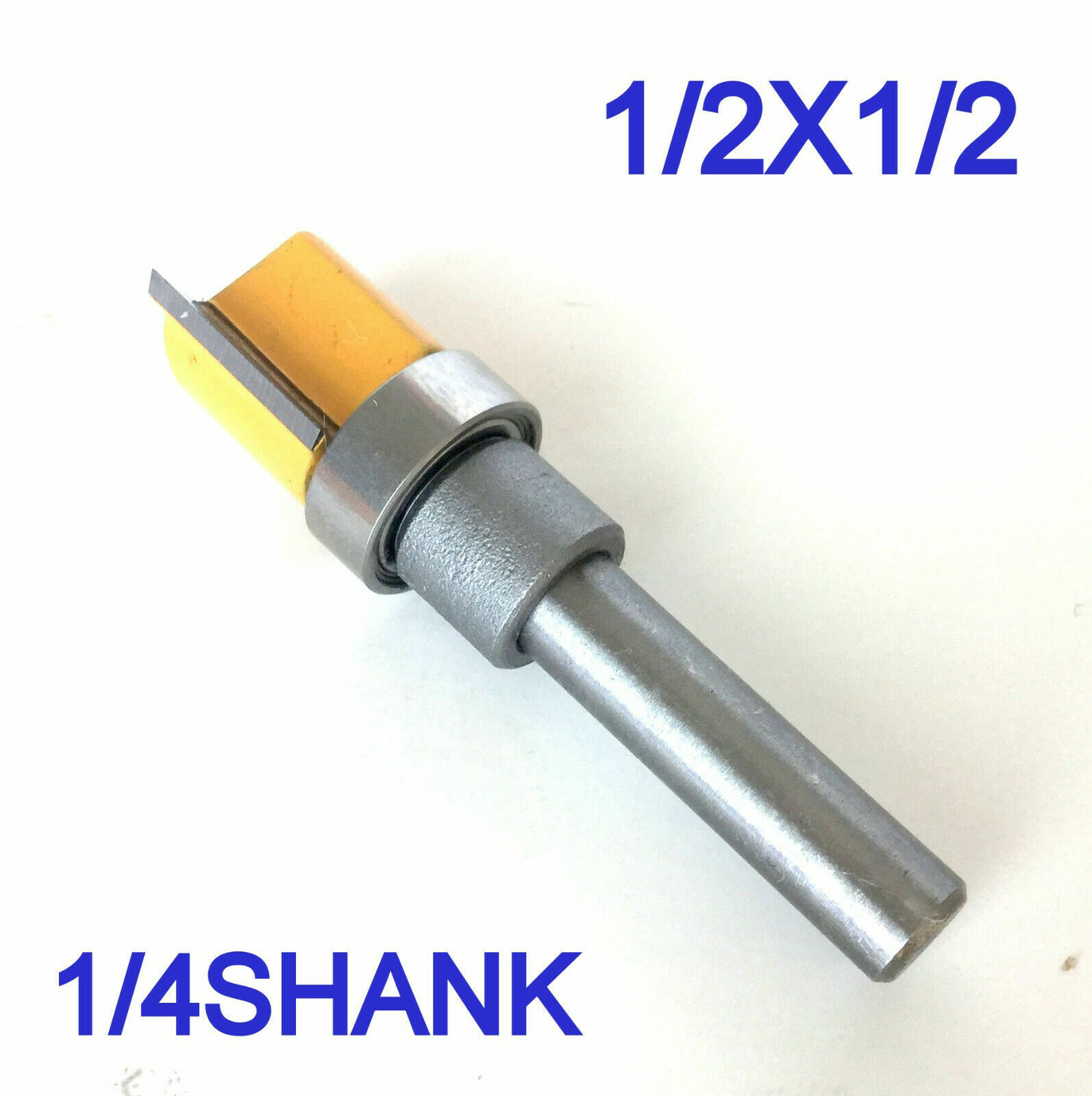 1 pc 1/4" Shank with Top Bearing Dado 1/2x1/2 Blade Flush Trim Pattern Bit S