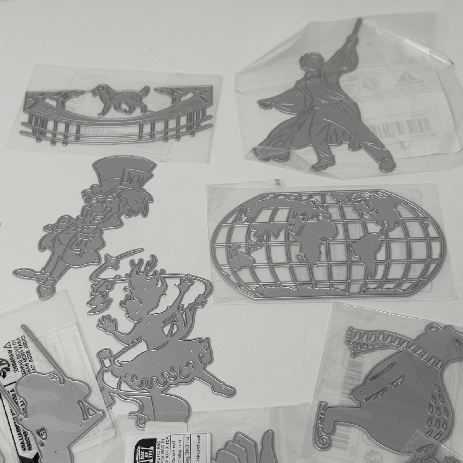 20 Thinlits Die Cuts Bundle Random Mix Characters Animals Holiday Scrapbooking